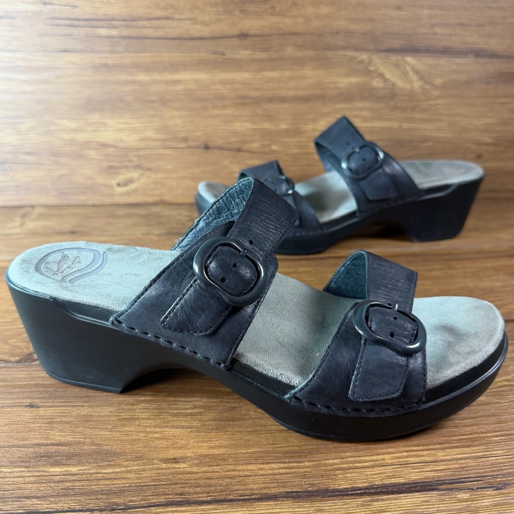 Dansko Sophie Leather Slides Sandals Slip-On Shoes‎ Women’s Size 10.5 (41)